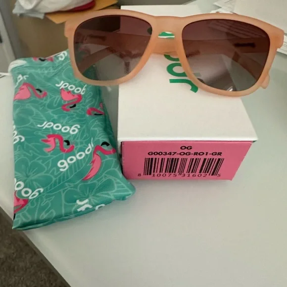 Goodr Women's Sunglasses - Peach - Picture 2 of 2